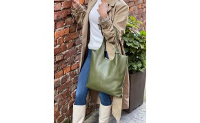 Claudia Soft Italian Cow Leather Tote Bag