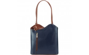 Cloe Leather Convertible Shoulder Bag and Backpack