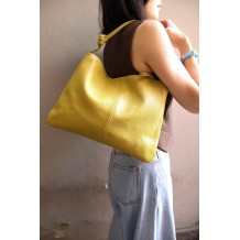Lunaria Italian Leather Shoulder Bag