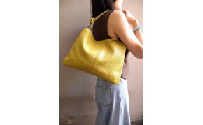 Lunaria Italian Leather Shoulder Bag