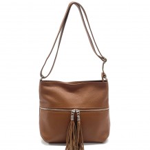 BE FREE Bolso Bandolera de Cuero Italiano