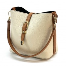 Mafalda Soft Cow Leather Crossbody Bucket Bag