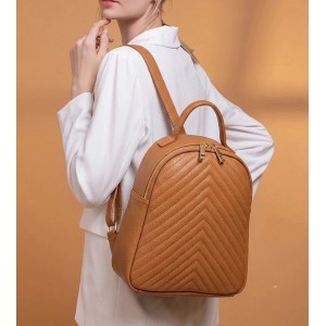 Tuscany Zaino in Pelle Italiana Trapuntata con Motivo Chevron Tuscany Zaino in Pelle Italiana Trapuntata con Motivo Chevron