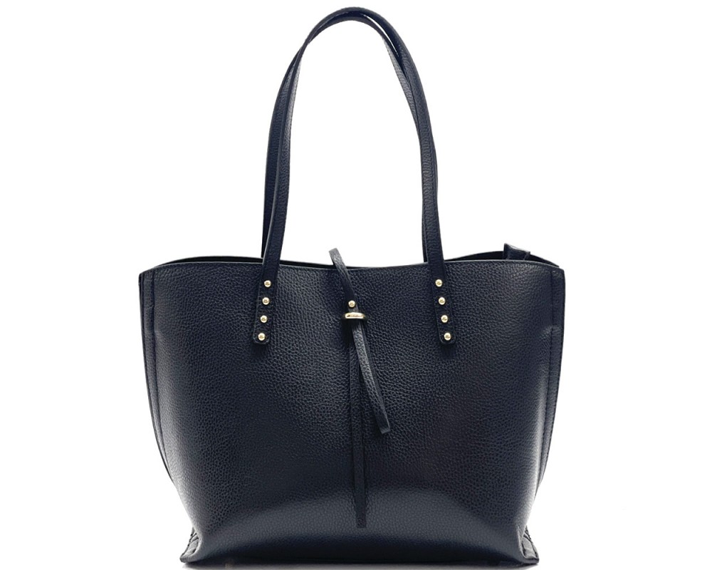 Belinda is the shopping bag in soft soft grained leather