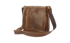 Messenger Amico with genuine leather