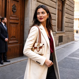 Sac Baguette Tosca en Cuir à Double Compartiment Sac Baguette Tosca en Cuir à Double Compartiment