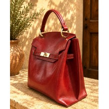 Adelasia Sac à Main en Cuir Végétal Teint à la Main