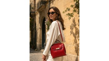 Adelasia Hand-Dyed Vegetable Leather Top Handle Bag
