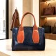 couleur Bleu foncé/Marron clair