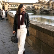 Sac Satchel Compact en Cuir Diletta