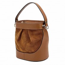 Marina Leather Bucket Bag