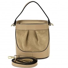 Marina Leather Bucket Bag