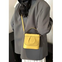 Marina Leather Bucket Bag