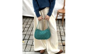 Savannah Suede Leather Shoulder Bag