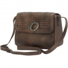 Vintage Woven Flap Leather Shoulder Bag Final Stock