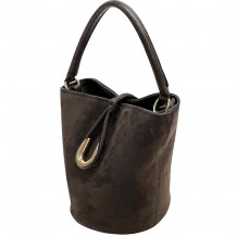Bolso de Cubo de Cuero Nadia