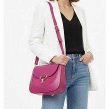 Enrica Convertible Leather Shoulder Bag