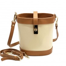 Juliette Cow Leather Bucket Bag