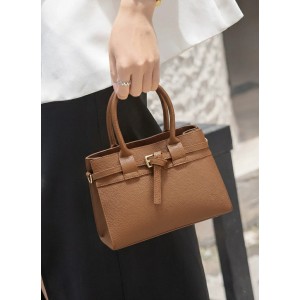 Voyage structured cow leather bag