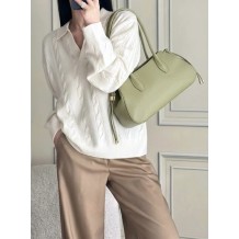 Heather Italian Cow Leather Shoulder Bag