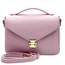 Venezia Structured Leather Crossbody Bag