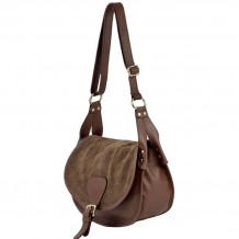 Lauren Sac Besace en Cuir Suédé Italien