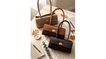 Vivienne East-West Leather Shoulder Bag