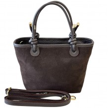 Aurelia Italian Suede Knot Handle Tote Bag