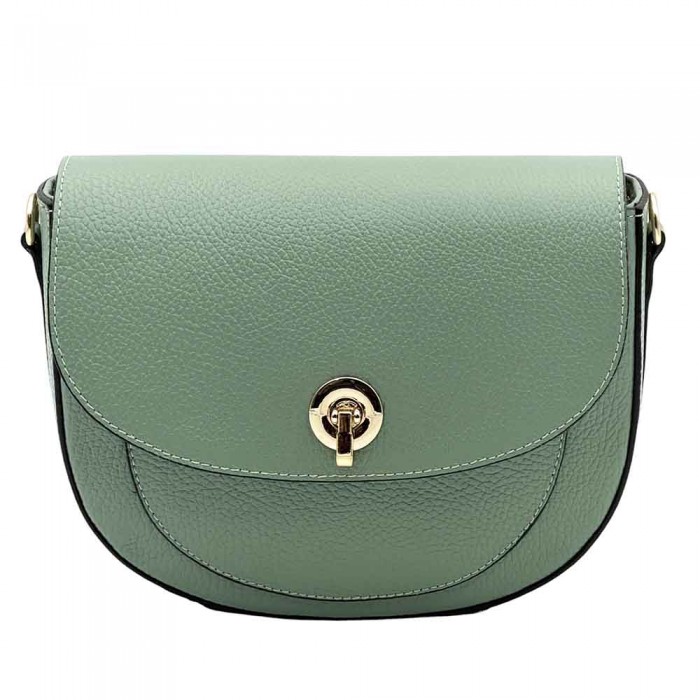 EVANA ITALY BAG オーストリッチ Evania Italian Leather Crossbody Saddle Bag Structured Tracolla Bag