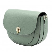 Evania Leather Crossbody Saddle Bag