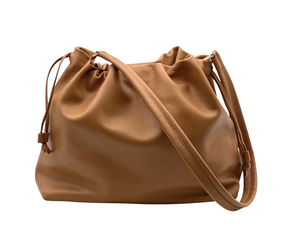 ショルダーバッグ louren soft leather drawstring bag Geneva Drawstring Leather Crossbody Bag – ELF