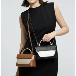 Maristella Italian Cow Leather Mini Top Handle Bag