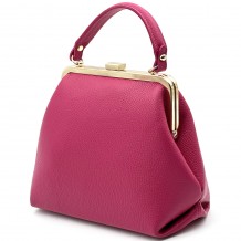 Adelina Italienische Leder Frame Handtasche