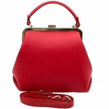 Adelina Cow Leather Frame Handbag