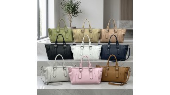 Adelvira Large Italian Cow Leather Tote Bag