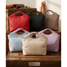 Calviera Soft Cow Leather Shoulder Bag