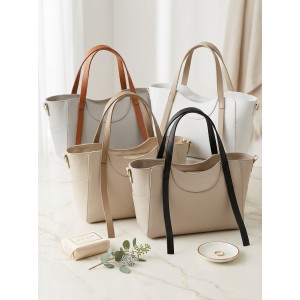 Serilda Italian Cow Leather Structured Shoulder Bag