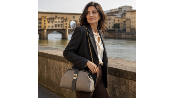 Lavinia Italian Leather Frame Shoulder Bag