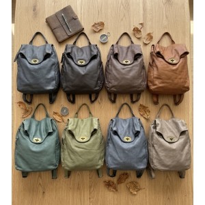 Selmira Mochila de Piel Lavada Italiana Selmira Mochila de Piel Lavada Italiana