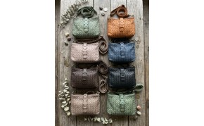 Brinella Woven Washed Cow Leather Crossbody Bag