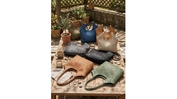 Serenica Woven Soft Washed Cow Leather Hobo Bag