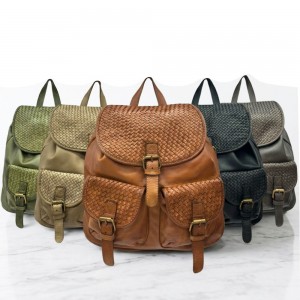 Marinella Washed Cow Leather Backpack