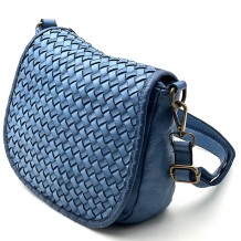 Velisia Geflochtene Leder Saddle Tasche