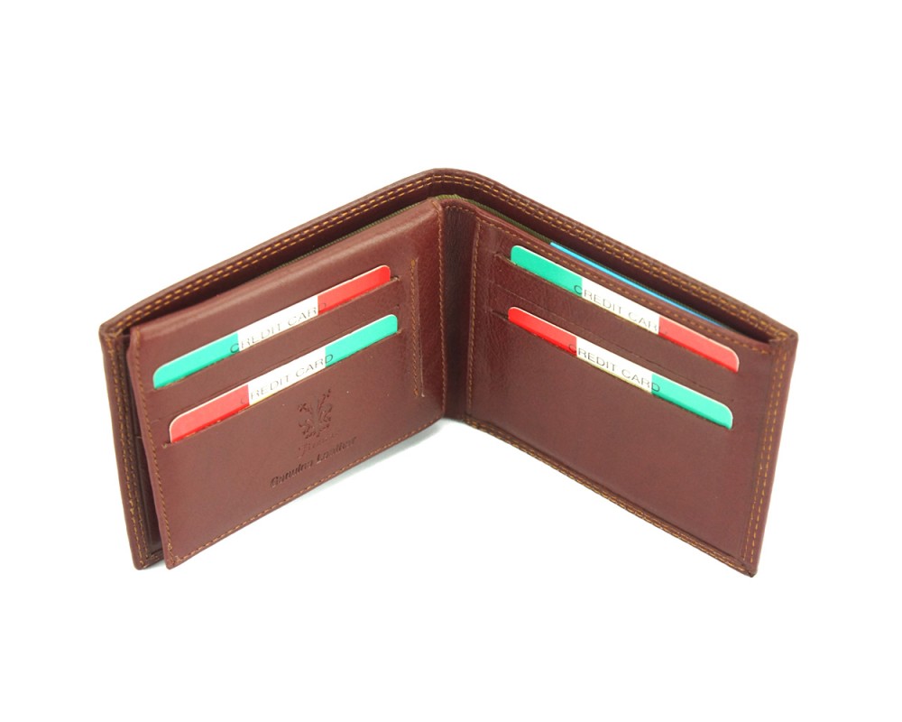 Nicolò Italian Handmade Wallet in natural leather