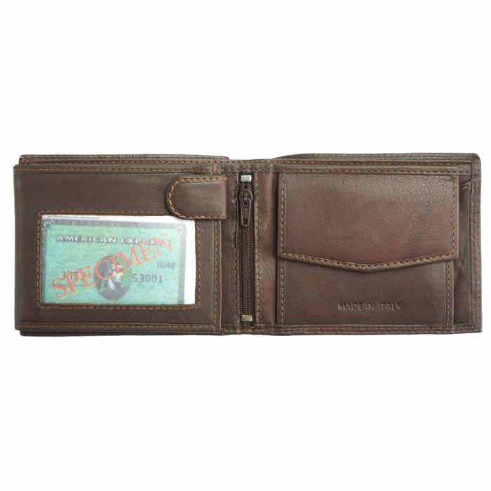 Leslie horizontal wallet in genuine noble cow leather