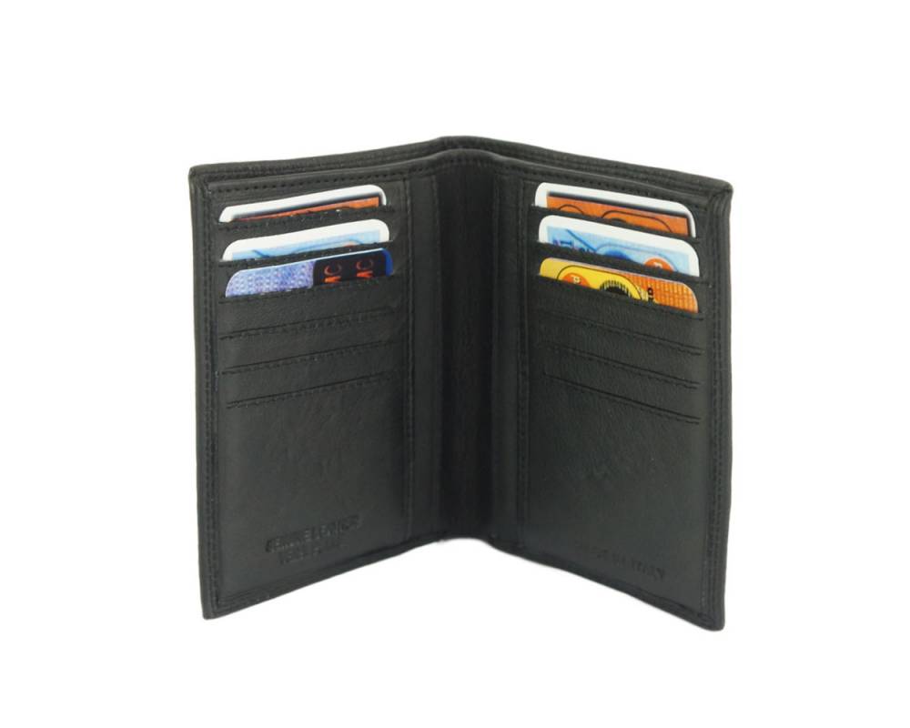 Ivo Leather Wallet – Italian Handmade Vertical Wallet with 12 Card