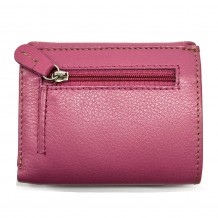 Liora Minimalist RFID Leather Mini Trifold Wallet