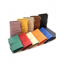 Portafoglio in Pelle di Vitello Mirello con Zip