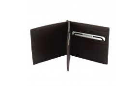 Gianni Cow Leather Money Clip Wallet