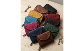 Nerissa Intrecciato Cow Leather Wallet